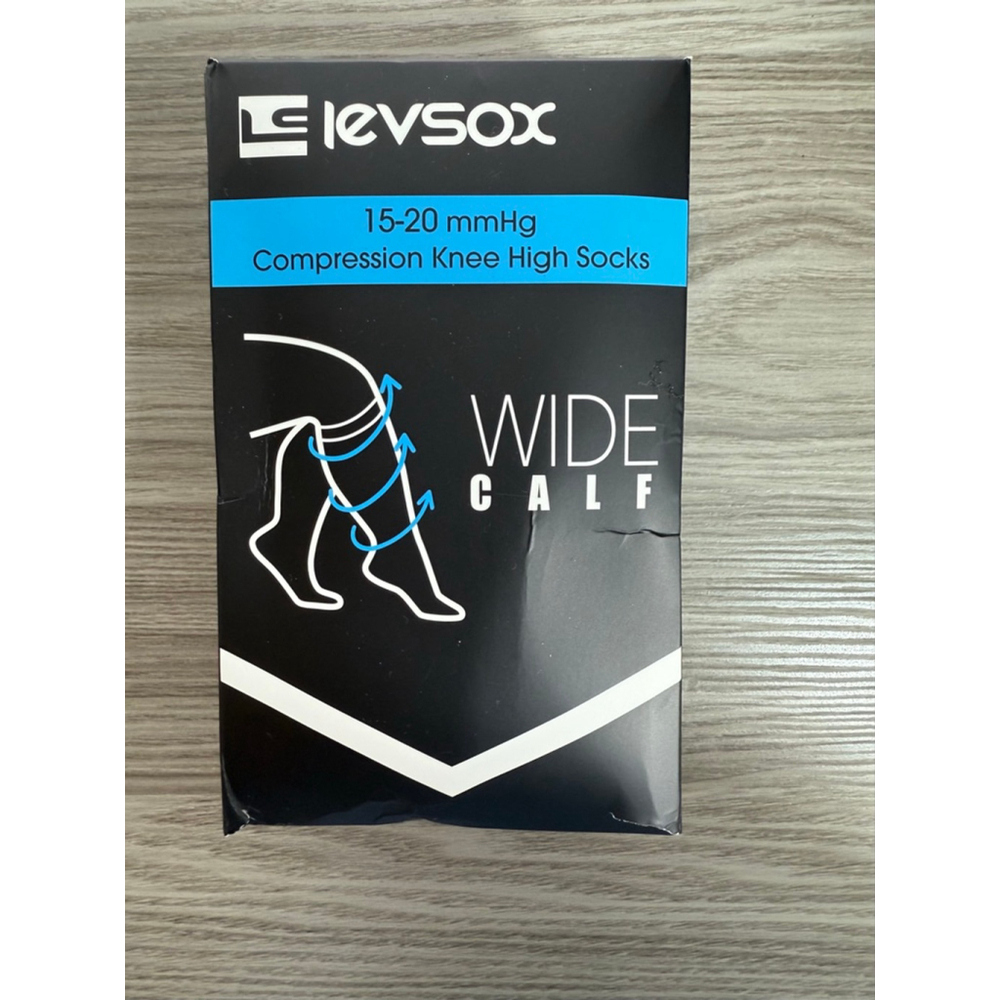 Women's Levsox Black & Blue Compression Knee High Socks One Size